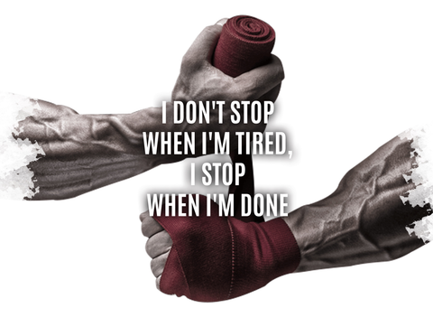 I don't stop when i'm tired - Design 2020