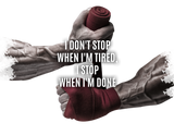 sporty hoodie - i don't stop when i'm tired