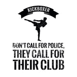 Matte"Black Magic"Mug (Red) Kickboxer don't call the police