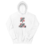 sporty hoodie - Keep Calm & Start Fighting