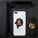 iPhone case (transp.) - I'm a fighter not a quitter