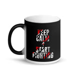 Matte "Black Magic" mug - Keep Calm & Start Fighting