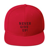 Snapback cap - Never give up