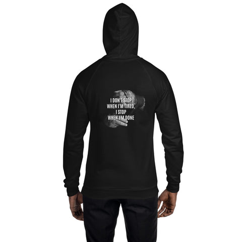American Unisex Vlies Hoodie - i don't stop when i'm tired